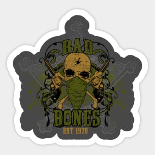 BAd Bones Skull Sticker